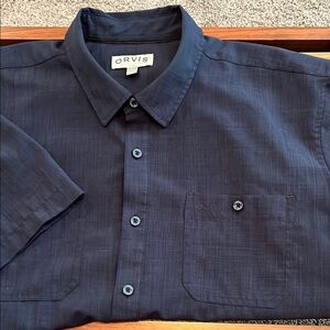 Orvis Men's Navy Classic Collection Shirt XXL